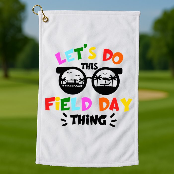 Field Day Thing Summer Field Day 23 Teachers Colorful Golf Towel