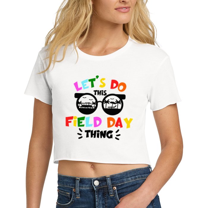 Field Day Thing Summer Field Day 23 Teachers Colorful Crop Top