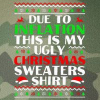 Funny Due to Inflation Ugly Christmas Sweaters Legacy Tie Dye Trucker Hat