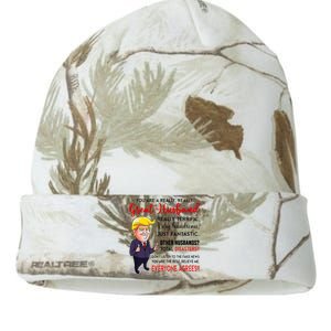 Funny Donald Trump YouRe A Really Great Husband Kati Licensed 12" Camo Beanie