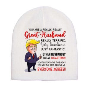 Funny Donald Trump YouRe A Really Great Husband Short Acrylic Beanie