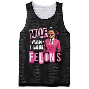 Funny Donald Trump Milf Man I Love Felons Take America Back Mesh Reversible Basketball Jersey Tank