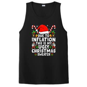 Funny Due To Inflation This Is My Ugly Sweater For Christmas Gift PosiCharge Competitor Tank