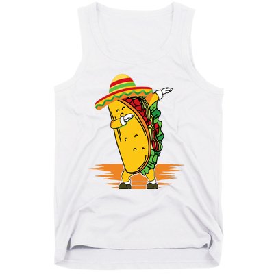 Funny Dabbing Taco Cinco De Mayo Tank Top