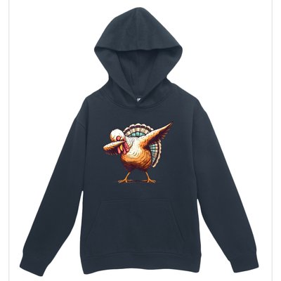 Funny Dabbing Turkey Thanksgiving Day Pilgrim Girls Dab Urban Pullover Hoodie