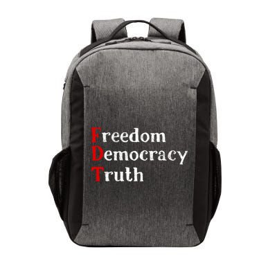 Freedom Democracy & Truth Foxtrots-deltas-tangos Resist  Vector Backpack