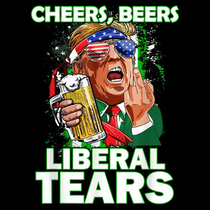 Funny Donald Trump Cheer Beer Liberal Tear Vote Republican Meaningful Gift Cooling Performance Crew T-Shirt