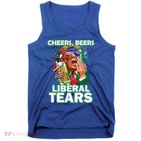 Funny Donald Trump Cheer Beer Liberal Tear Vote Republican Meaningful Gift Tank Top