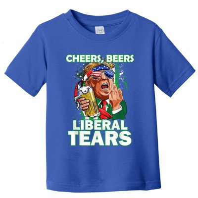 Funny Donald Trump Cheer Beer Liberal Tear Vote Republican Meaningful Gift Toddler T-Shirt