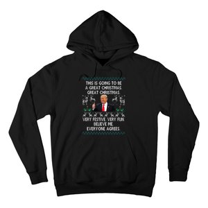 Funny Donald Trump Merry Christmas Xmas Pajamas Holiday Ugly Hoodie