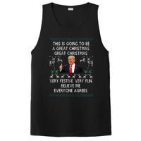 Funny Donald Trump Merry Christmas Xmas Pajamas Holiday Ugly PosiCharge Competitor Tank