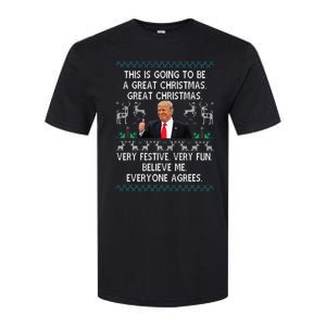 Funny Donald Trump Merry Christmas Xmas Pajamas Holiday Ugly Softstyle CVC T-Shirt