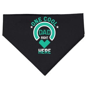 Fathers Day T , One Cool Dad USA-Made Doggie Bandana