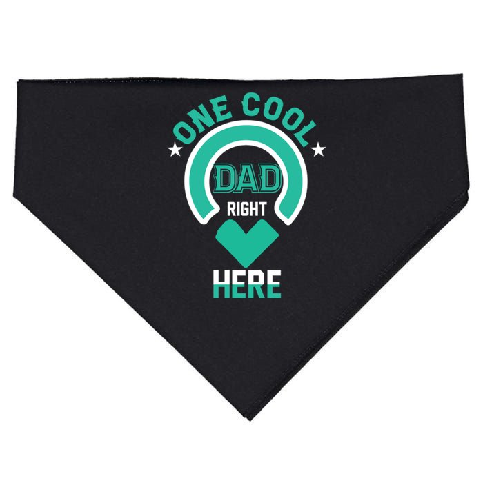 Fathers Day T , One Cool Dad USA-Made Doggie Bandana