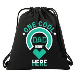 Fathers Day T , One Cool Dad Drawstring Bag