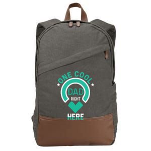 Fathers Day T , One Cool Dad Cotton Canvas Backpack