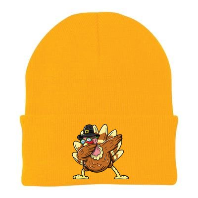 Funny Dabbing Turkey Day Thanksgiving Gift Knit Cap Winter Beanie