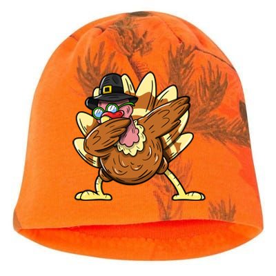 Funny Dabbing Turkey Day Thanksgiving Gift Kati - Camo Knit Beanie