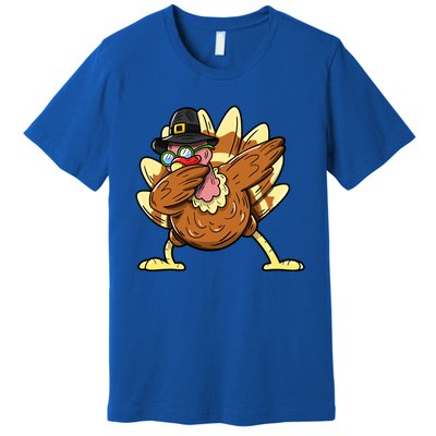 Funny Dabbing Turkey Day Thanksgiving Gift Premium T-Shirt