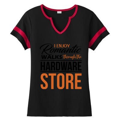 Funny Dad T Handyman Hardware Store Tools Gift Ladies Halftime Notch Neck Tee