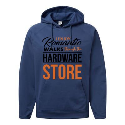 Funny Dad T Handyman Hardware Store Tools Gift Performance Fleece Hoodie