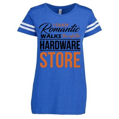 Funny Dad T Handyman Hardware Store Tools Gift Enza Ladies Jersey Football T-Shirt