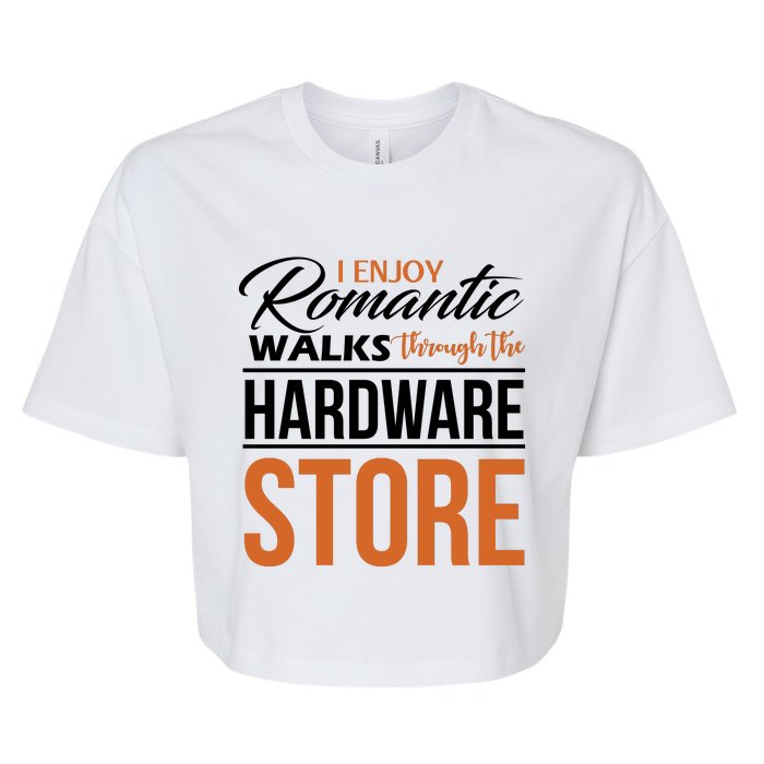 Funny Dad T Handyman Hardware Store Tools Gift Bella+Canvas Jersey Crop Tee