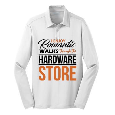 Funny Dad T Handyman Hardware Store Tools Gift Silk Touch Performance Long Sleeve Polo