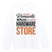 Funny Dad T Handyman Hardware Store Tools Gift Premium Crewneck Sweatshirt