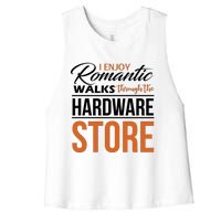 Funny Dad T Handyman Hardware Store Tools Gift Women's Racerback Cropped Tank