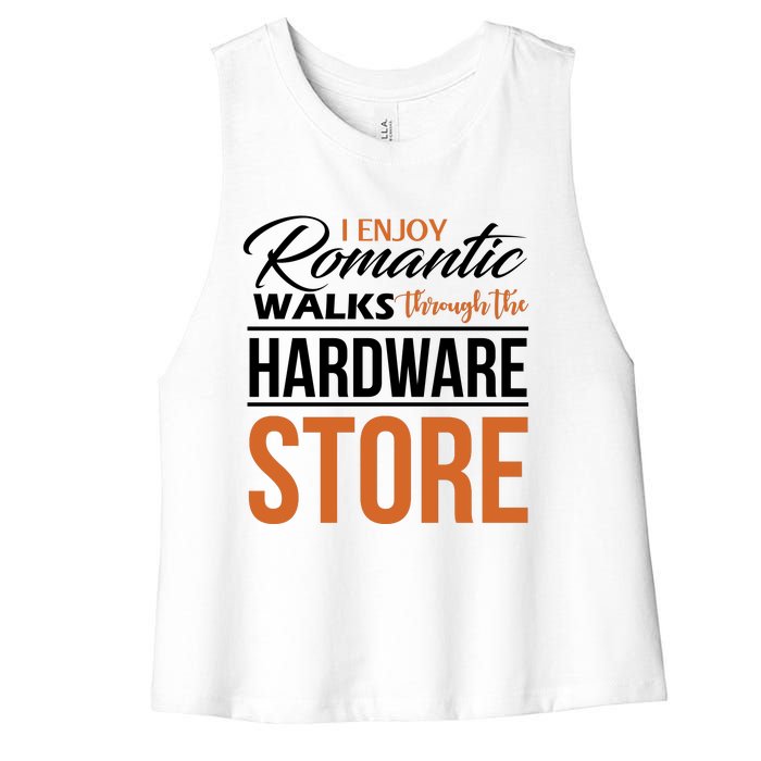 Funny Dad T Handyman Hardware Store Tools Gift Women's Racerback Cropped Tank