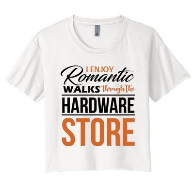 Funny Dad T Handyman Hardware Store Tools Gift Women's Crop Top Tee