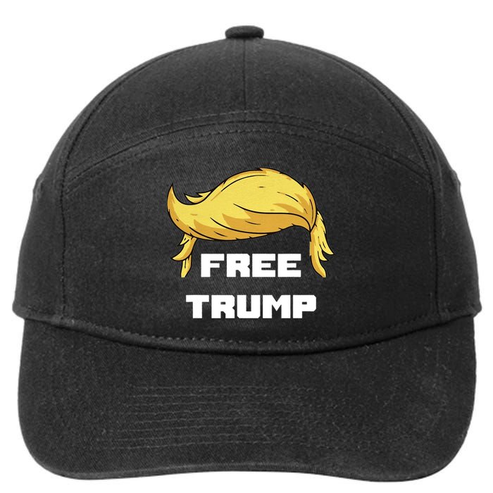 Free Donald Trump Republican Support 7-Panel Snapback Hat