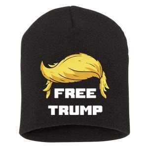 Free Donald Trump Republican Support Short Acrylic Beanie