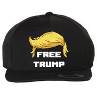 Free Donald Trump Republican Support Wool Snapback Cap