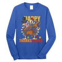 Funny Dabbing Turkey Happy Thanksgiving Day Great Gift Long Sleeve Shirt