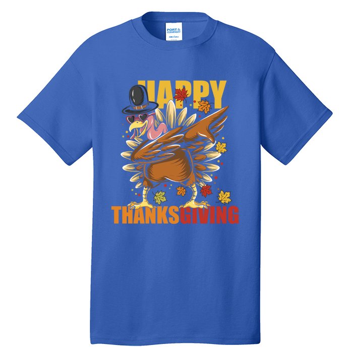 Funny Dabbing Turkey Happy Thanksgiving Day Great Gift Tall T-Shirt