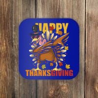 Funny Dabbing Turkey Happy Thanksgiving Day Great Gift Coaster