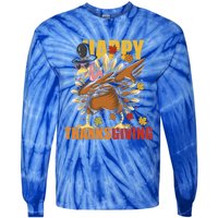 Funny Dabbing Turkey Happy Thanksgiving Day Great Gift Tie-Dye Long Sleeve Shirt