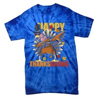 Funny Dabbing Turkey Happy Thanksgiving Day Great Gift Tie-Dye T-Shirt