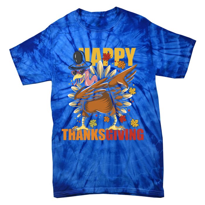 Funny Dabbing Turkey Happy Thanksgiving Day Great Gift Tie-Dye T-Shirt