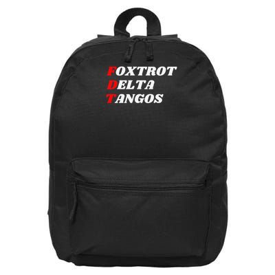 Foxtrots Delta Tangos Funny Bear Foxtrots Delta Tangos 16 in Basic Backpack