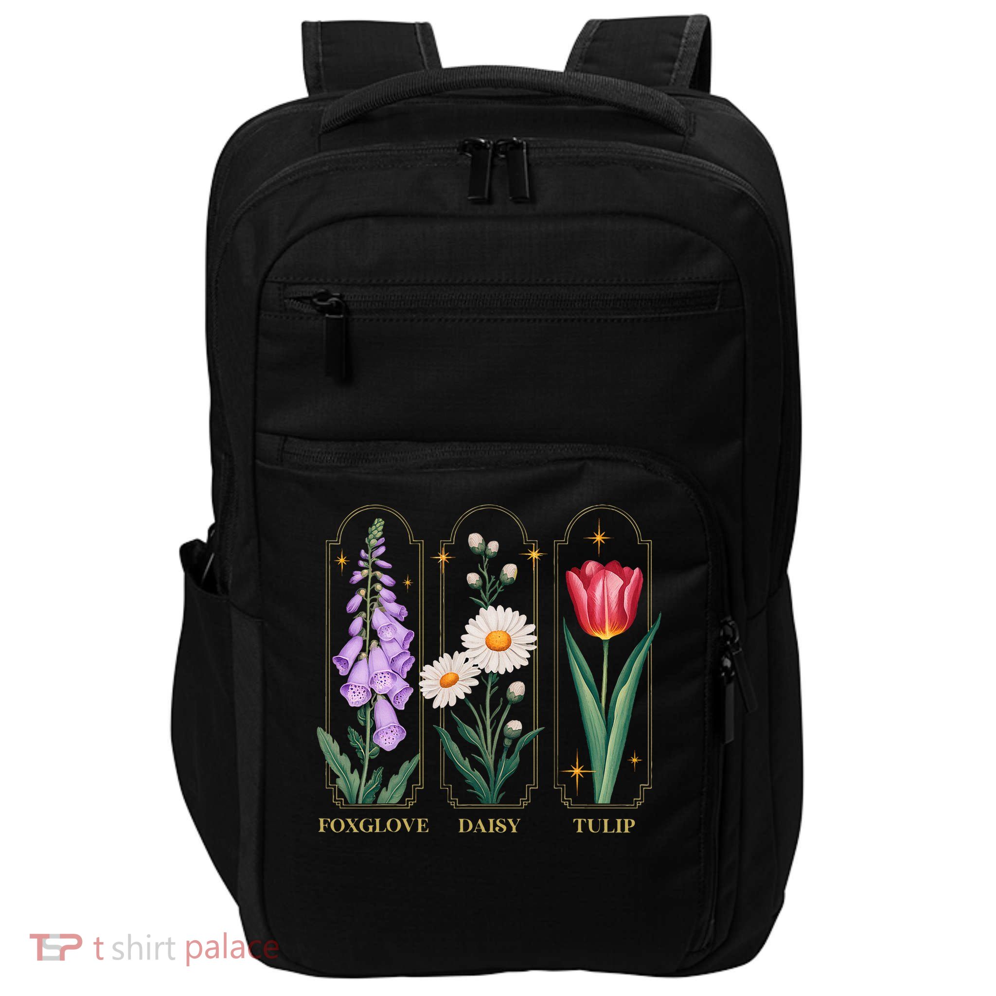 Foxglove Daisy Tulip Floral  Impact Tech Backpack