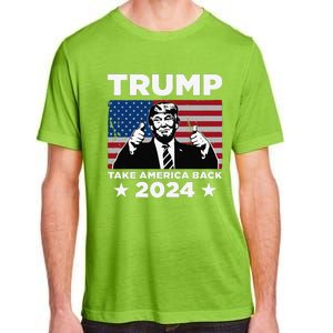 Funny Donald Trump 2024 Take America Back Maga Adult ChromaSoft Performance T-Shirt