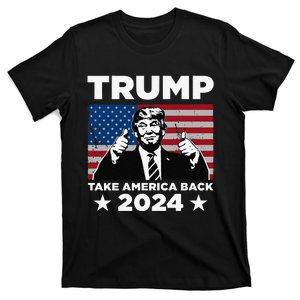 Funny Donald Trump 2024 Take America Back Maga T-Shirt