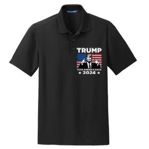 Funny Donald Trump 2024 Take America Back Maga Dry Zone Grid Polo