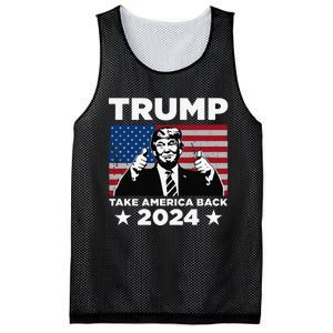 Funny Donald Trump 2024 Take America Back Maga Mesh Reversible Basketball Jersey Tank