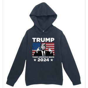 Funny Donald Trump 2024 Take America Back Maga Urban Pullover Hoodie