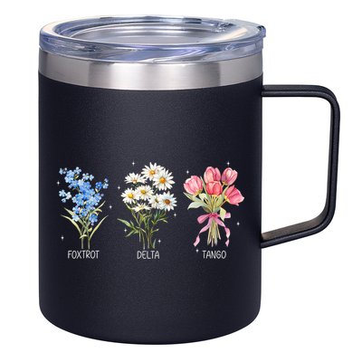 Foxtrot Delta Tango Subtle Anti Trump President Liberal 12oz Stainless Steel Coffee Mug