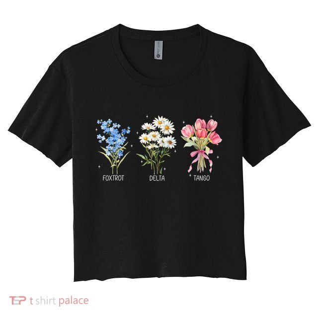 Foxtrot Delta Tango Subtle Anti Trump President Liberal Crop Top